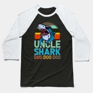 Uncle Shark Doo Doo Uncle Gifts Baseball T-Shirt